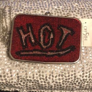 Red from Saks Fifth  Ave clutch
